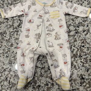 Charming Cream and Yellow Kids Footie